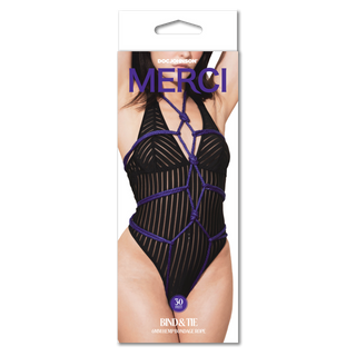 Bind and Tie - 6 mm Hemp Bondage Rope - 30 ft - Violet