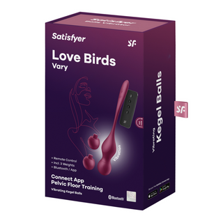 Love Birds Vary - Connect App Pelvic Floor Training - Wine Red