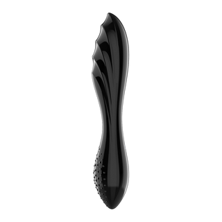 Dazzling Crystal 1 - Glass Dildo - Black