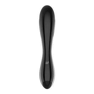 Dazzling Crystal 1 - Glass Dildo - Black
