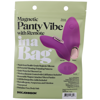 Magnetische Panty Vibe met Afstandsbediening - Paars