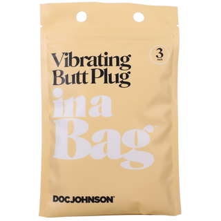 Vibrating Butt Plug - 3 / 8 cm - Black