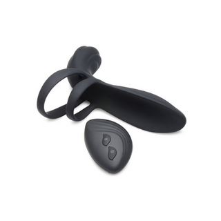 Silicone Vibrating Penis Sleeve with Remote Control
