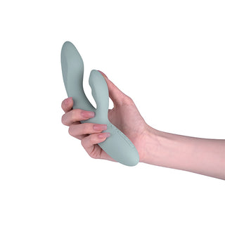 Svakom - Chica App-Controlled Warming G-spot and Clitoris Vibrator Turquoise Grey