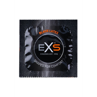 EXS Black Latex Condoms - Condoms - 100 Pieces