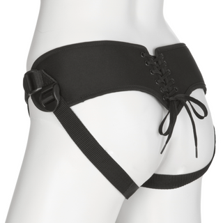 Platinum Corset Harness with Plug