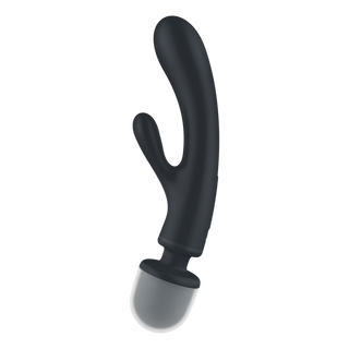 Triple Lover - Hybrid Wand Vibrator - Grey