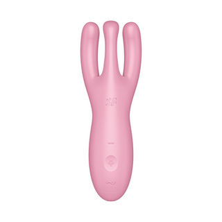 Threesome 4Plus - Lay-on Vibrator with App - Pink