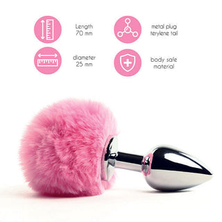 FeelzToys - Bunny Tails Butt Plug Roze