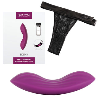 Svakom - Edeny App Controlled Clitoral Stumulator Violet