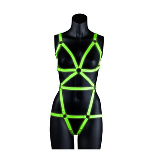 Body-Covering Harness - Glow in the Dark - S/M