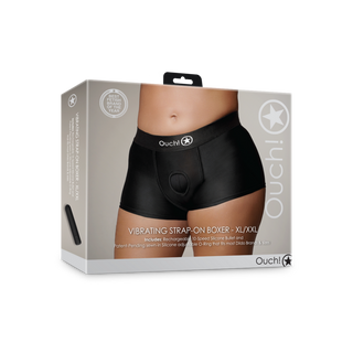 Vibrerende Strap-on Boxer - XL/XXL - Zwart