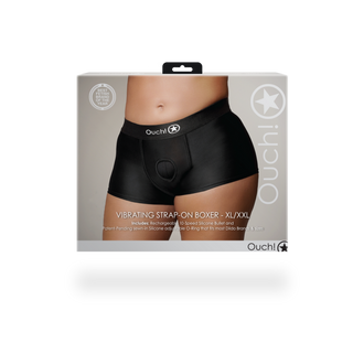 Vibrerende Strap-on Boxer - XL/XXL - Zwart