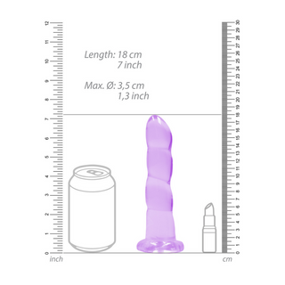 Non-Realistic Dildo with Suction Cup - 7 / 17 cm