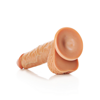 Straight Realistic Dildo with Balls and Suction Cup - 8 / 20,5 cm