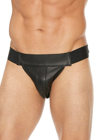 Effen Leren Front Jock Strap - L/XL L/XL