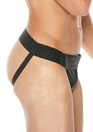 Effen Leren Front Jock Strap - L/XL L/XL