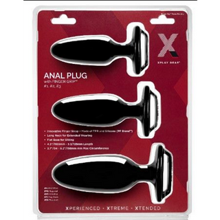 Finger Grip Plug Starter Kit - Butt Plug Kit with Finger Grip